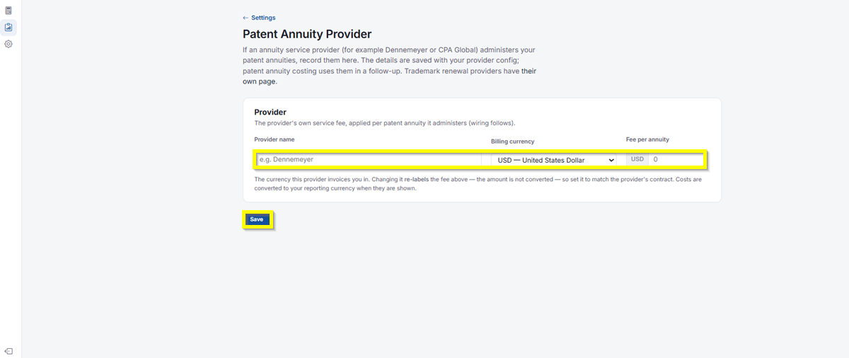 Patent Annuity Provider 2 Patent Annuity Provider 2