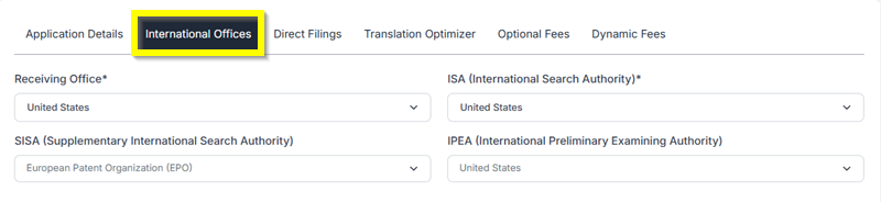 Intenational Office National Stage