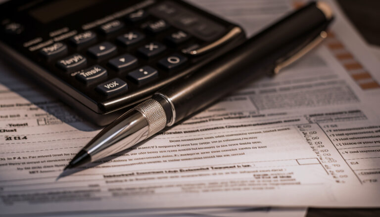 tax form pen reveal financial success generated by ai scaled