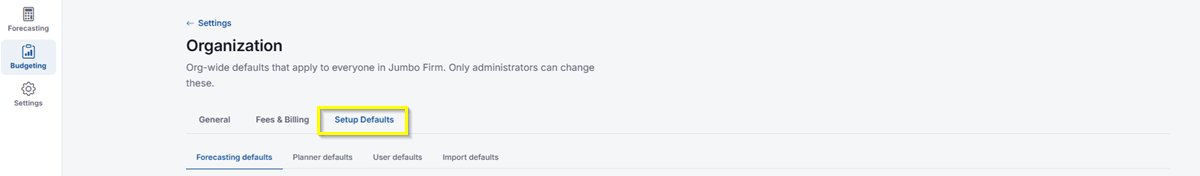 Next Gen Organization Default