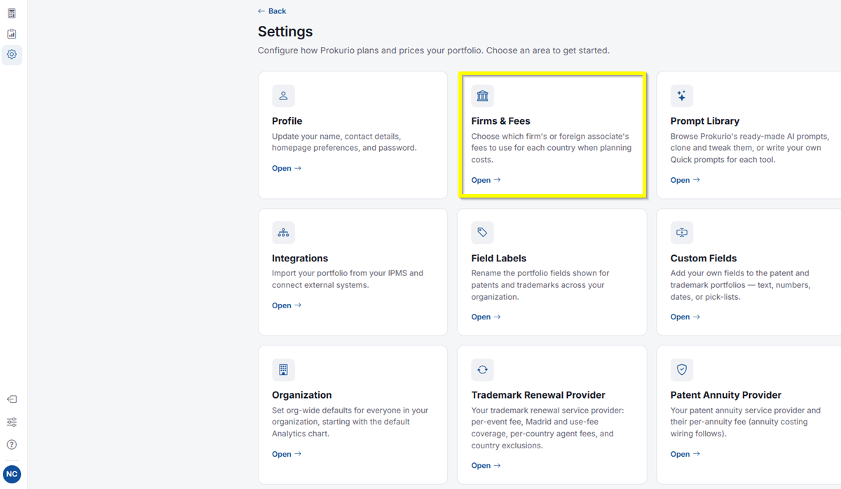 Next Gen Settings Firms and Fees Next Gen Settings Firms and Fees