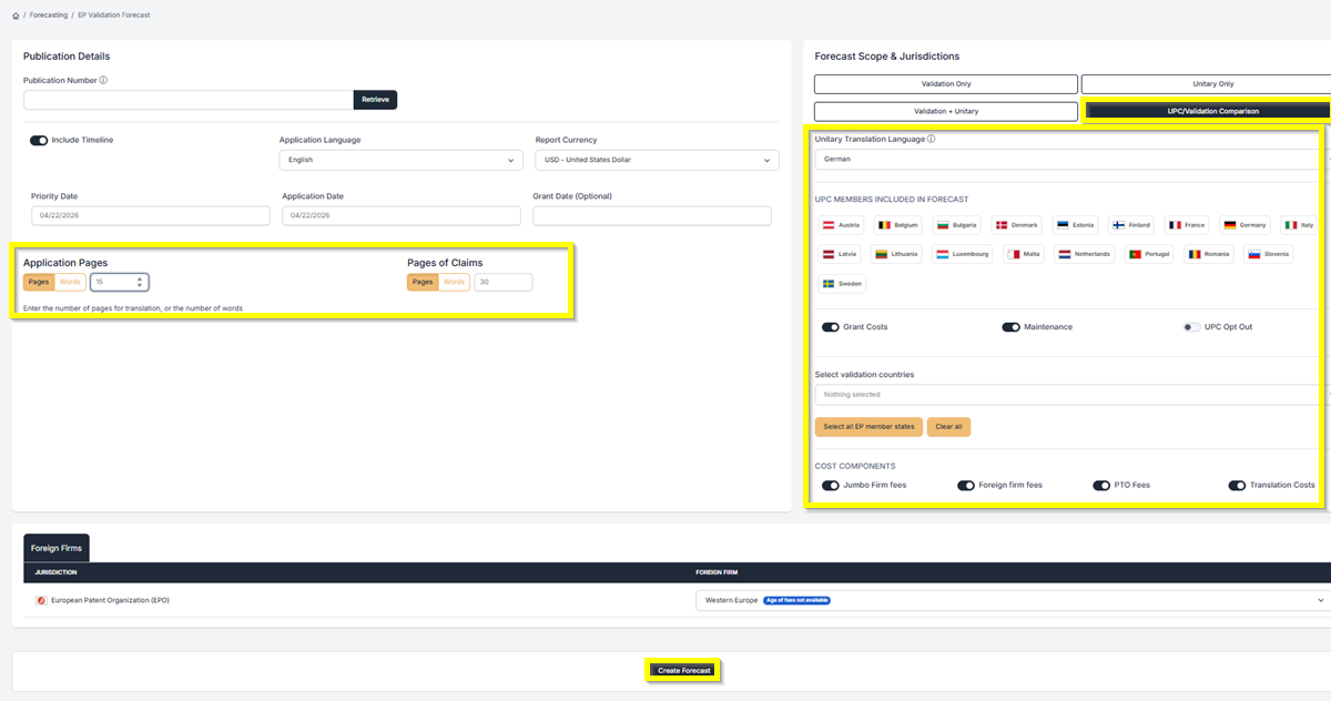 Validation and Unitary Comparison