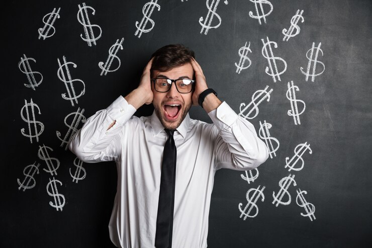 overjoyed young bearded man glasses holding his head 171337 10175