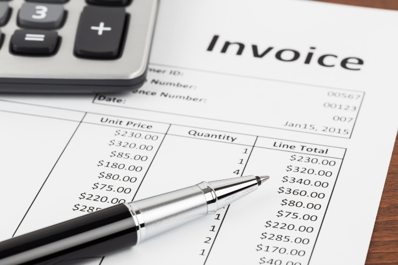 patent annuity invoice