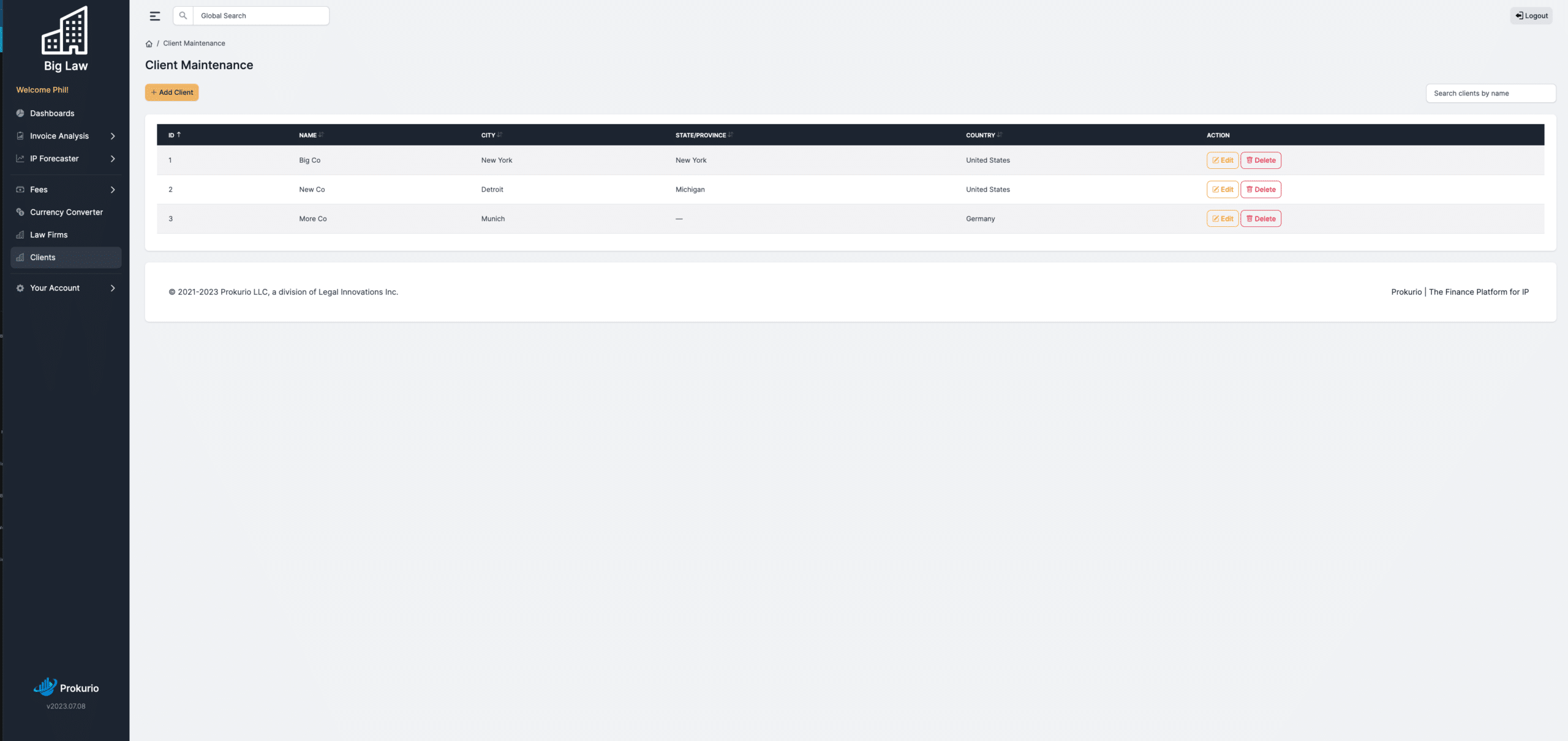 client management