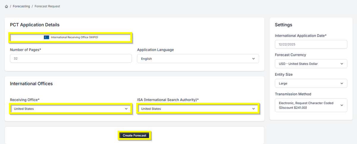 PCT Create PCT Create
