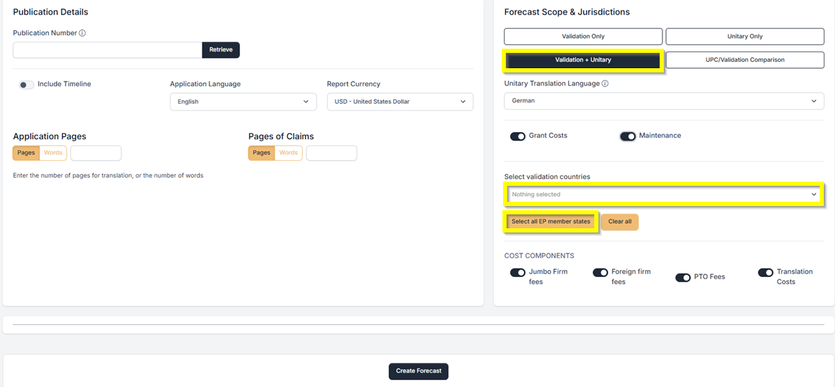 EP Validation and Unitary