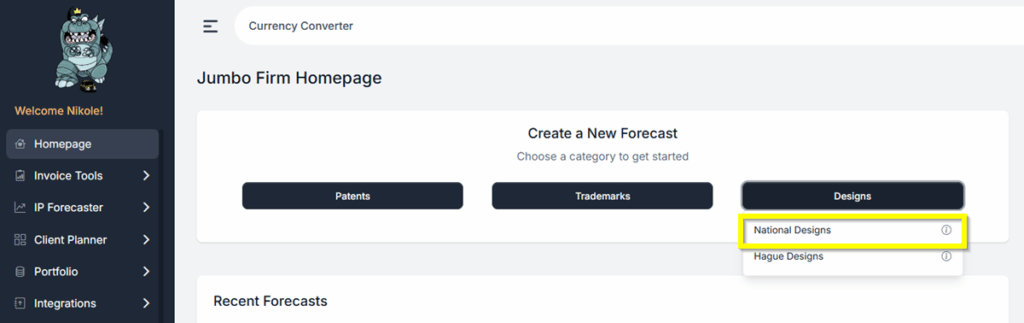 Design Forecast Design Forecast