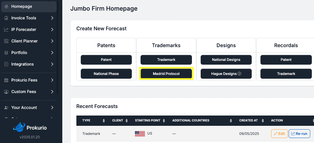 madrid cost forecast MN1